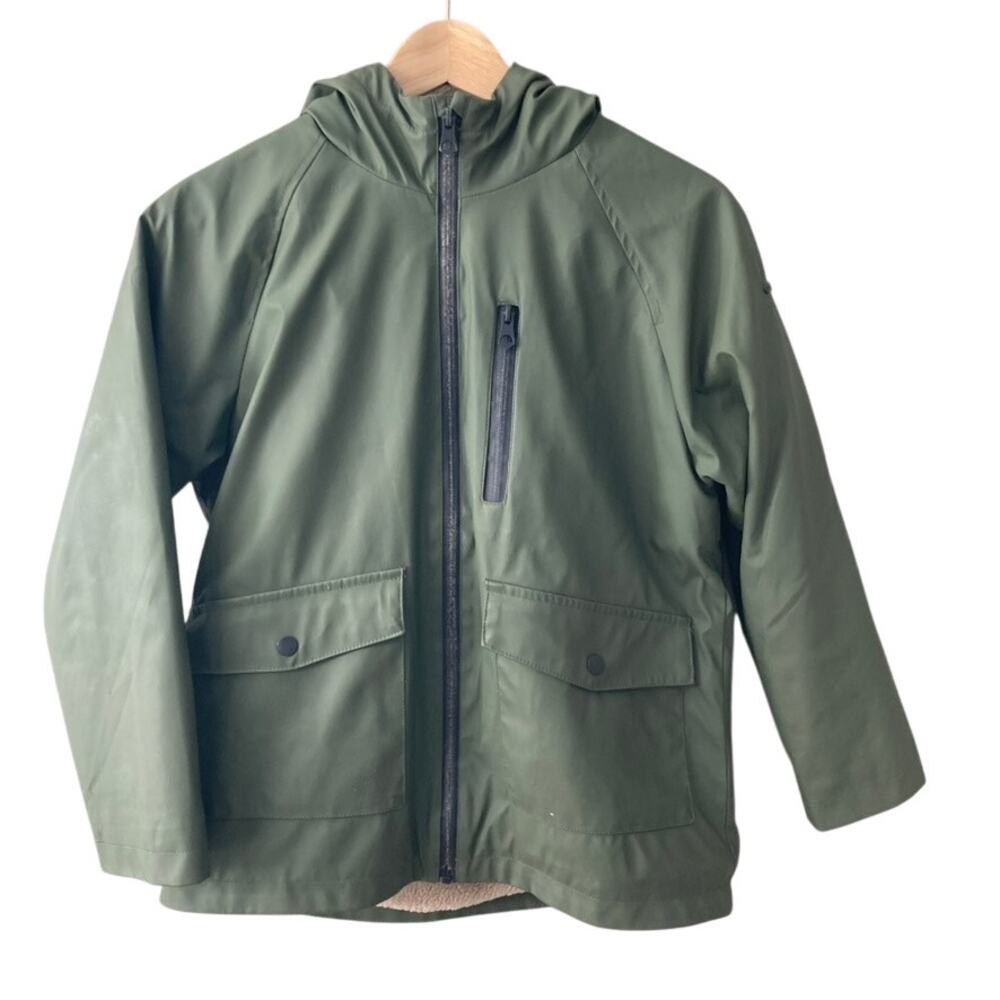Zara Fleece Lined Jacket - Army Green - 10